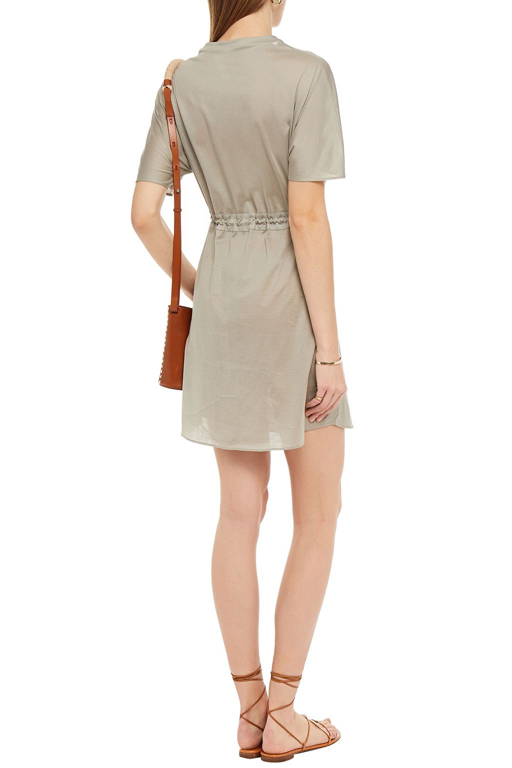 ERES Gathered cotton-jersey coverup