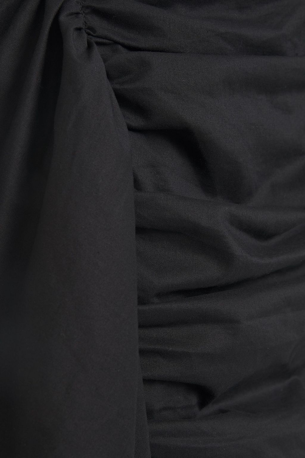 RHODE Hannah draped cotton-voile mini skirt