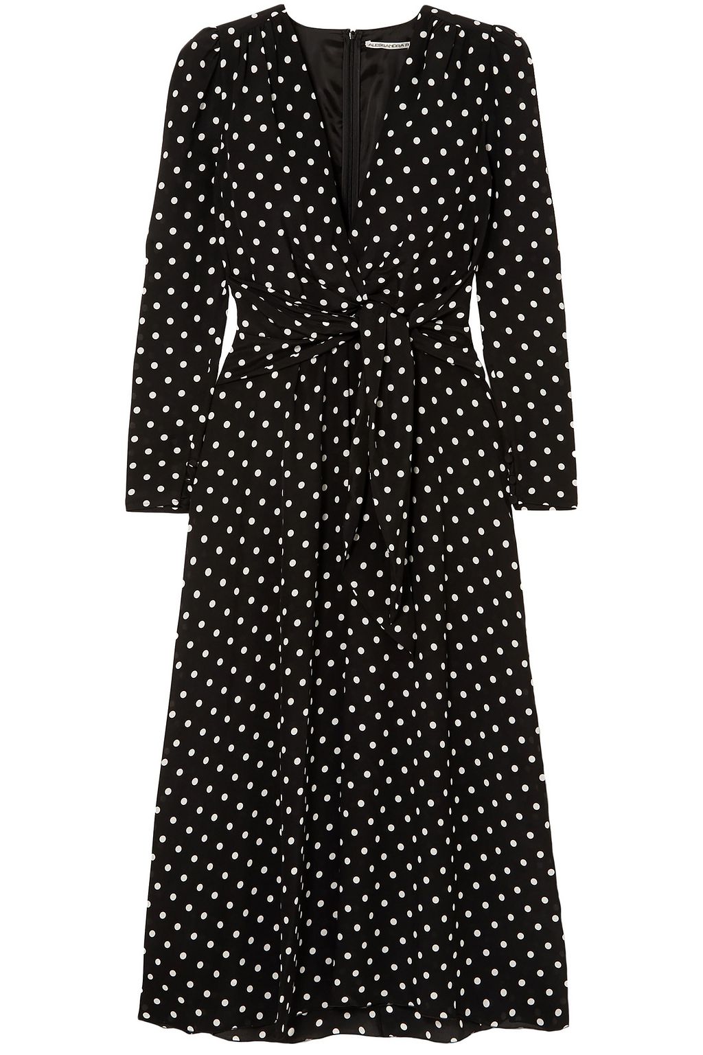 tie front polka dot dress