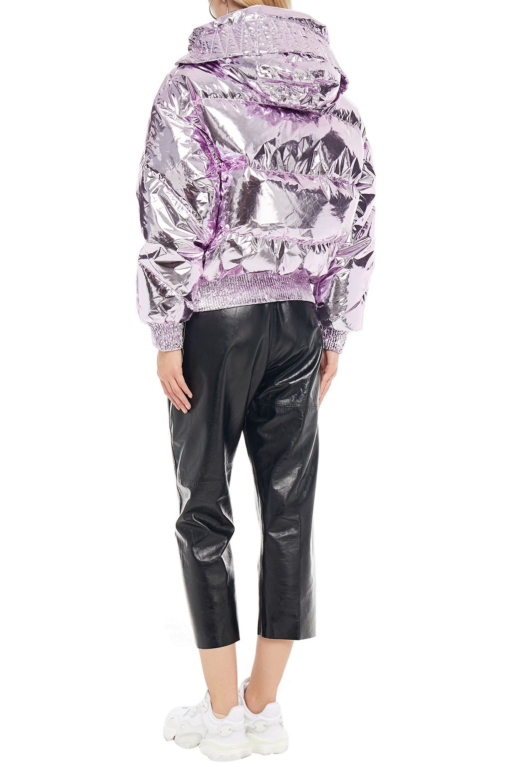 IENKI IENKI Dunlope quilted foiled shell hooded down jacket