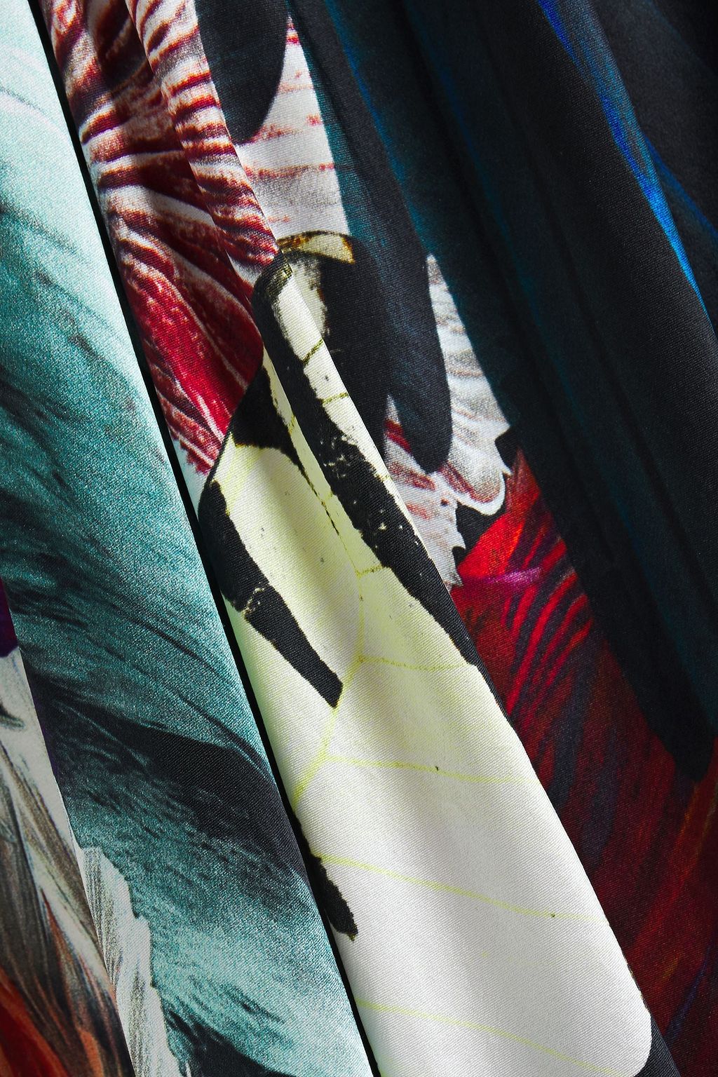 CAMILLA Night Flight embellished printed silk-satin kaftan