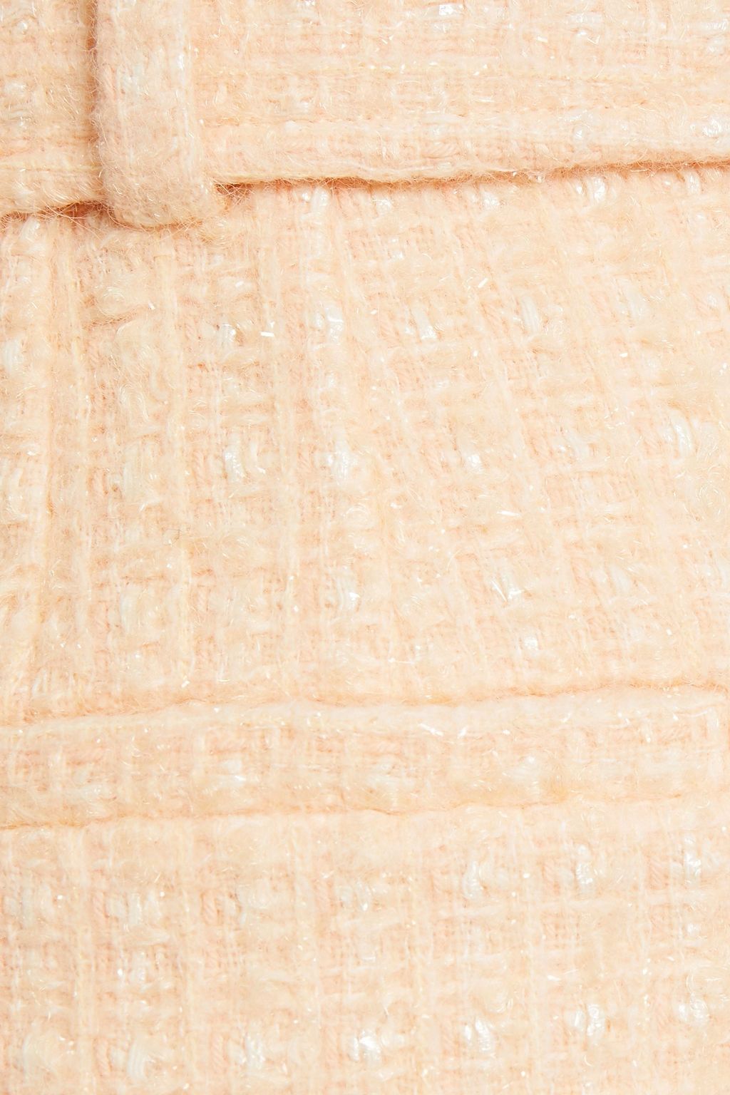 ALEXANDER WANG Belted metallic wool-blend tweed mini skirt
