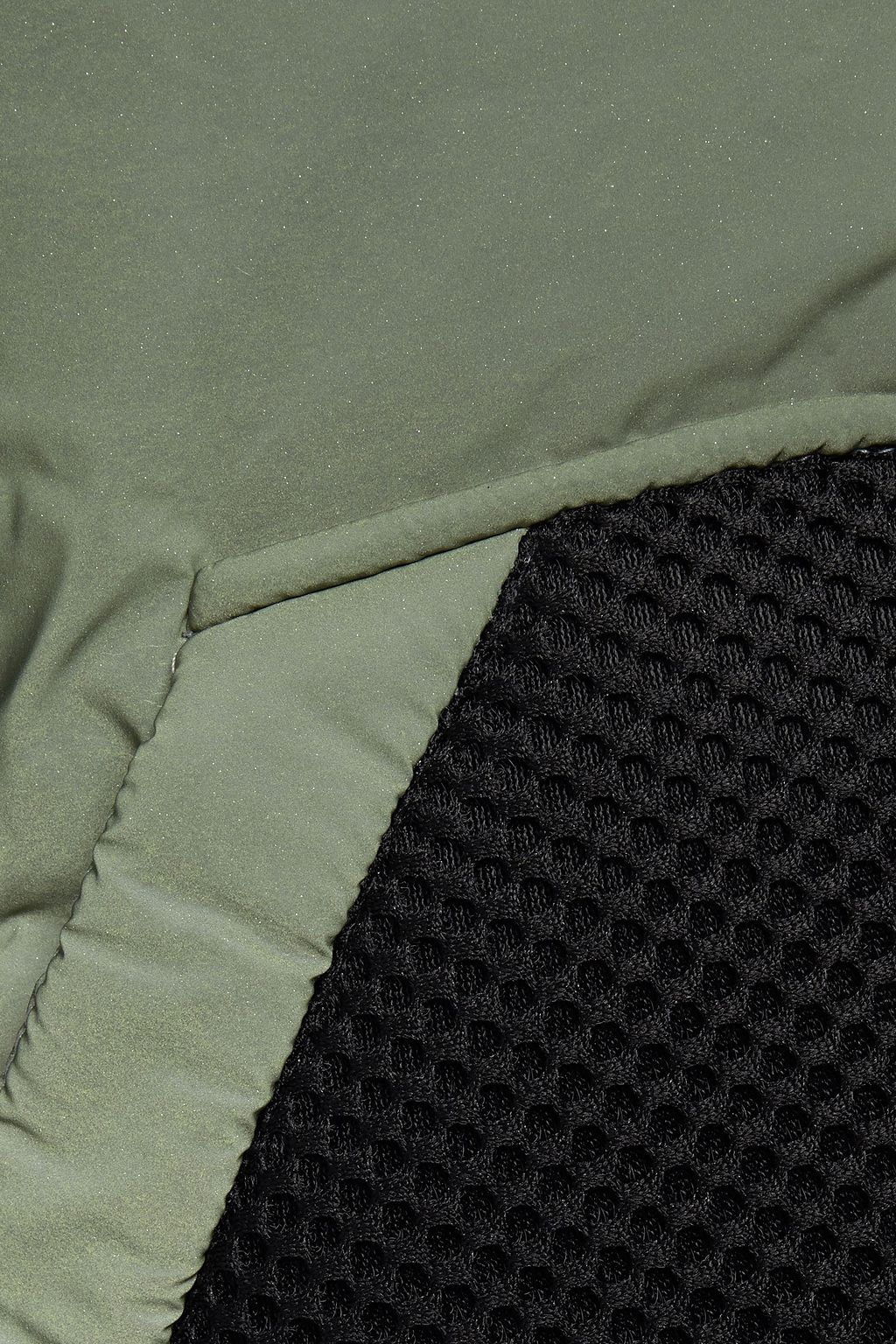 IENKI IENKI Stretch mesh-paneled shell down jacket