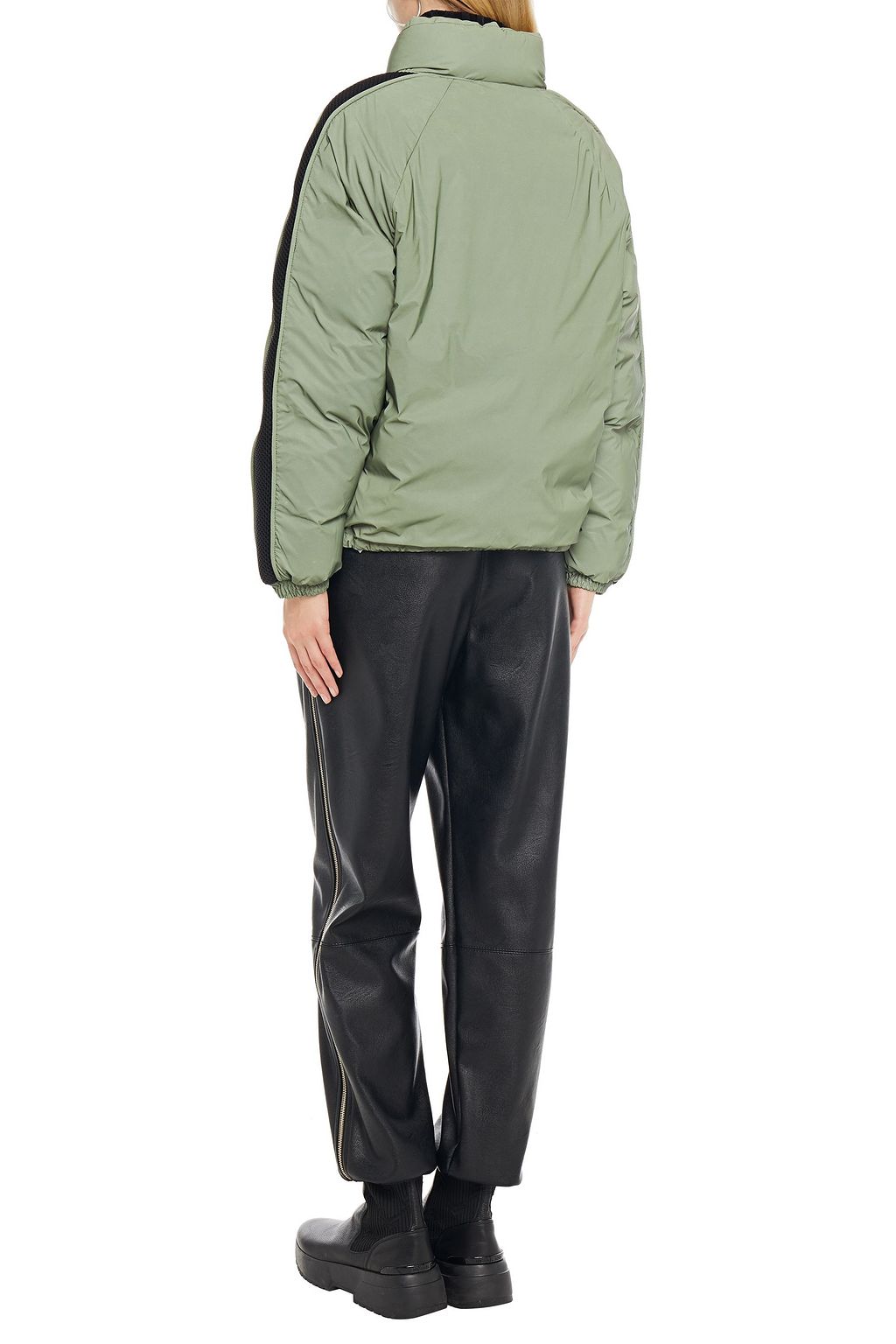IENKI IENKI Stretch mesh-paneled shell down jacket