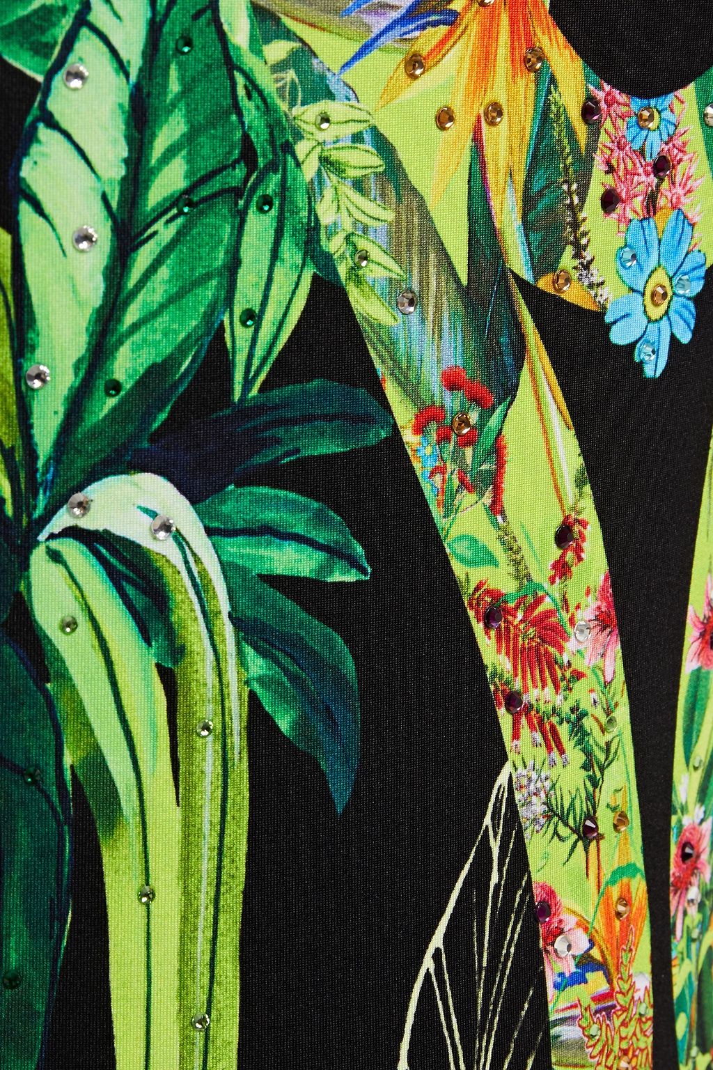 CAMILLA Crystal-embellished printed swimsuit