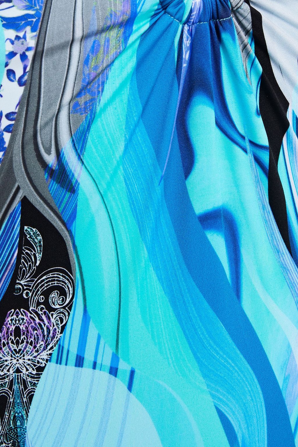 CAMILLA Crystal-embellished printed swimsuit