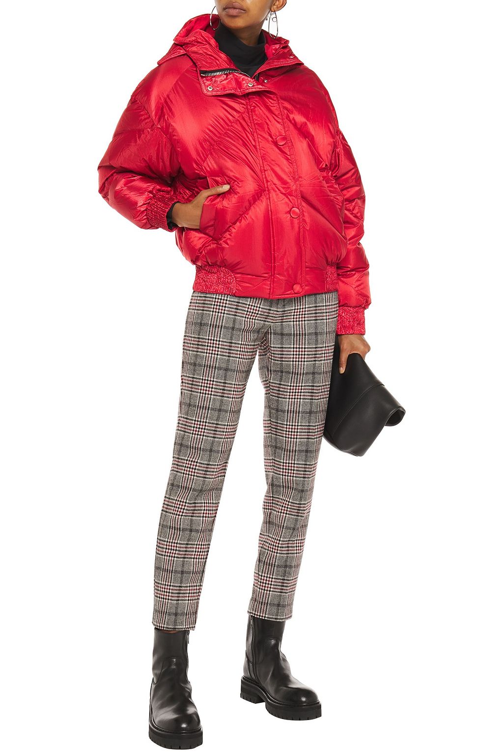 IENKI IENKI Dunlop quilted shell hooded down jacket