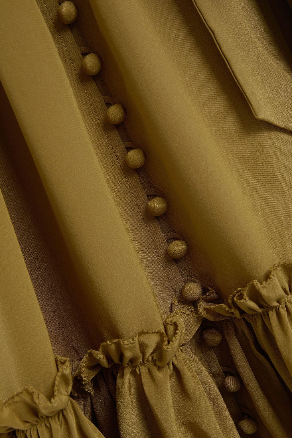 ZIMMERMANN Silk Swing gathered silk crepe de chine mini dress THE