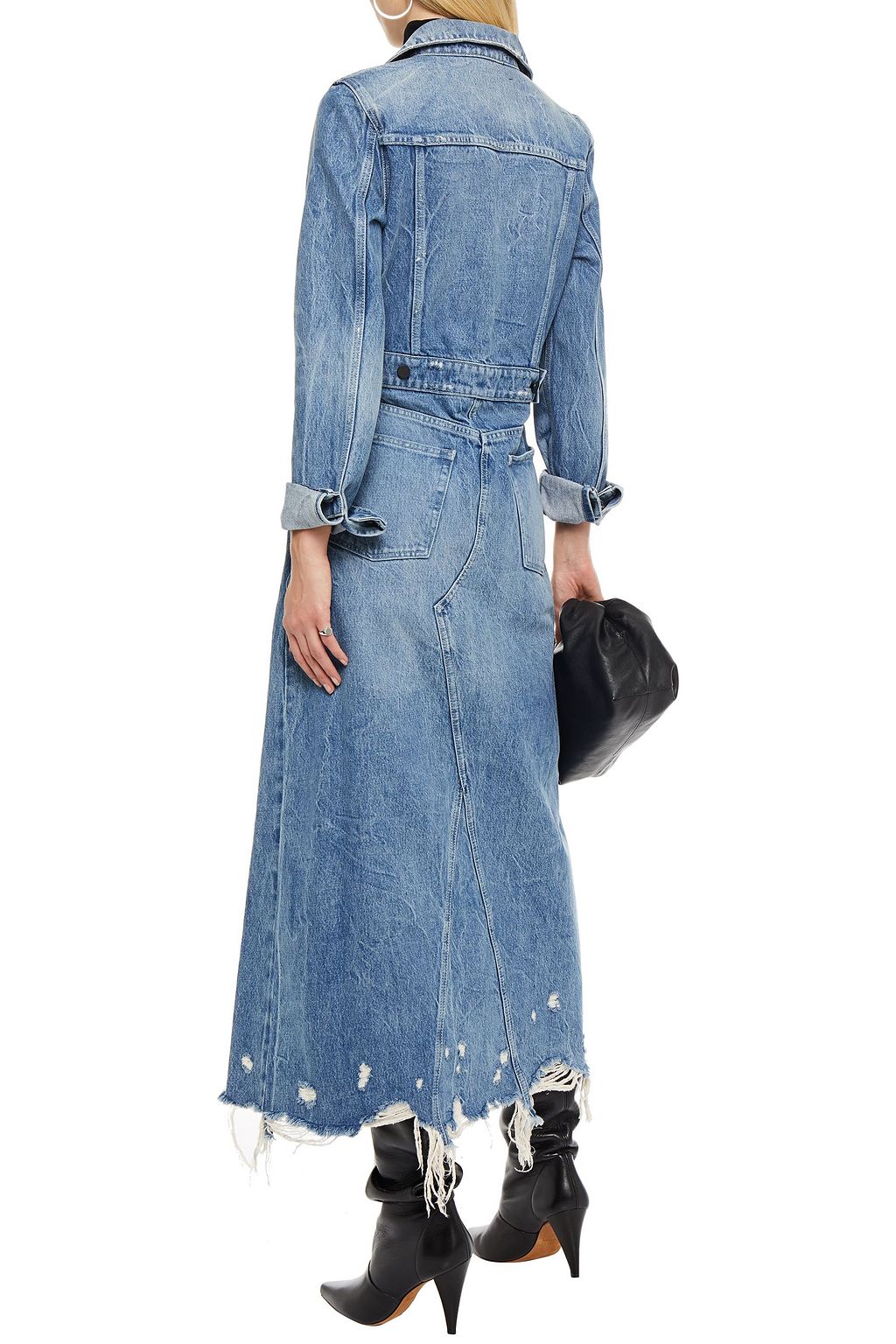 alexander wang denim trench coat