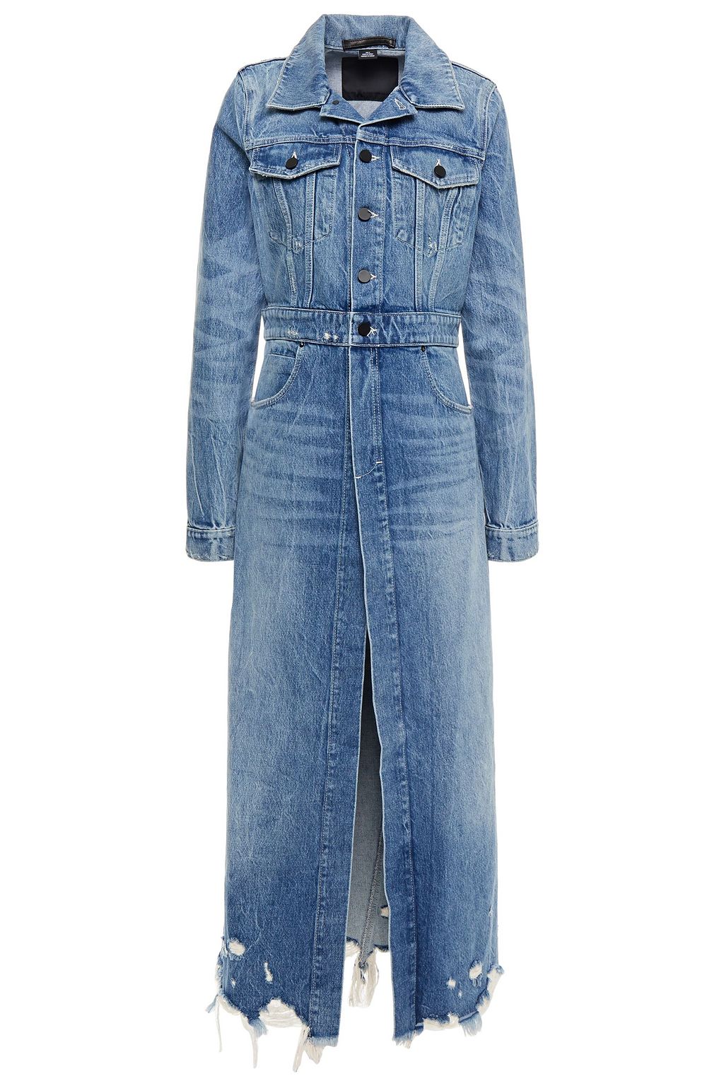 alexander wang denim trench coat