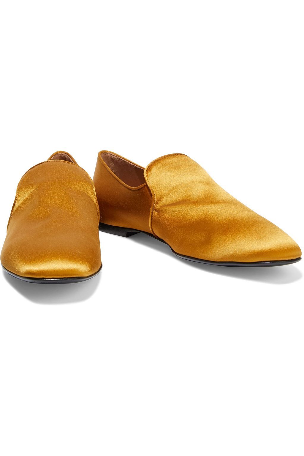 THE ROW Alys satin loafers