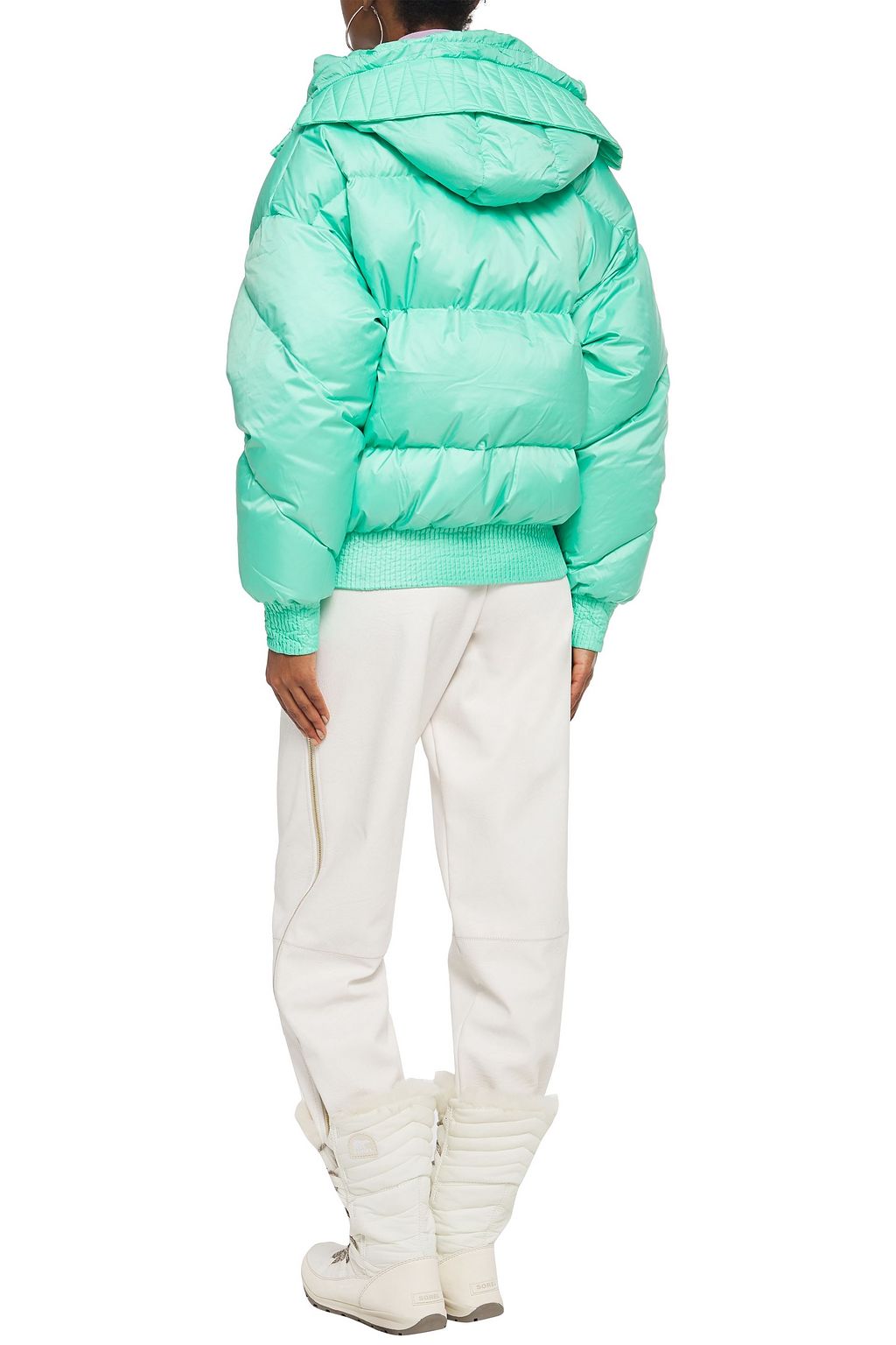 IENKI IENKI Dunlop quilted shell hooded down jacket