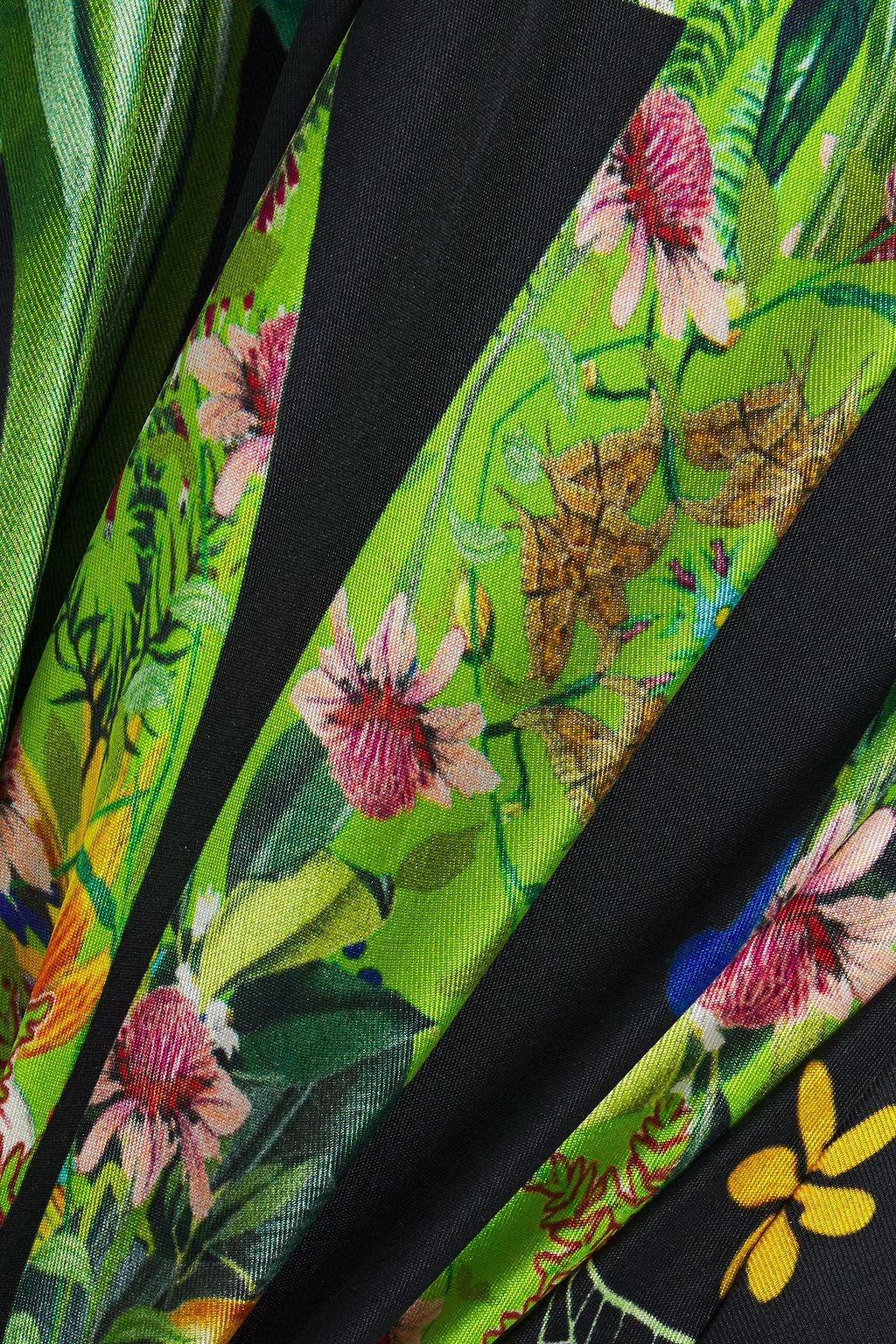 CAMILLA River Cruise crystal-embellished printed silk-twill maxi dress