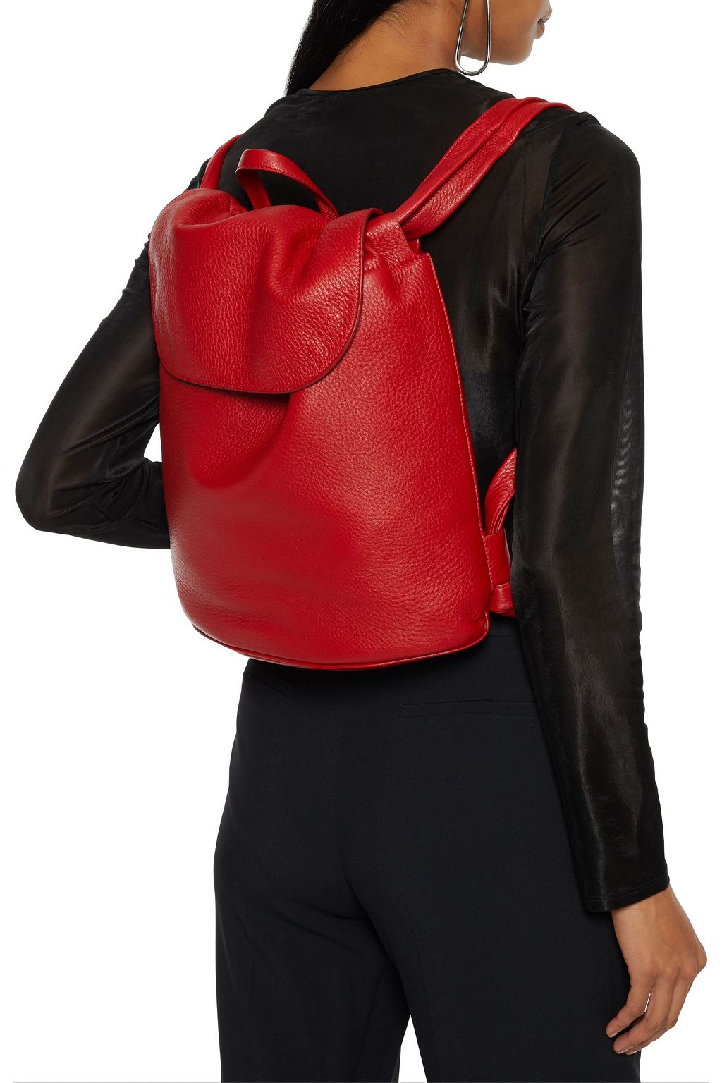 THE ROW Knapsack pebbled-leather backpack