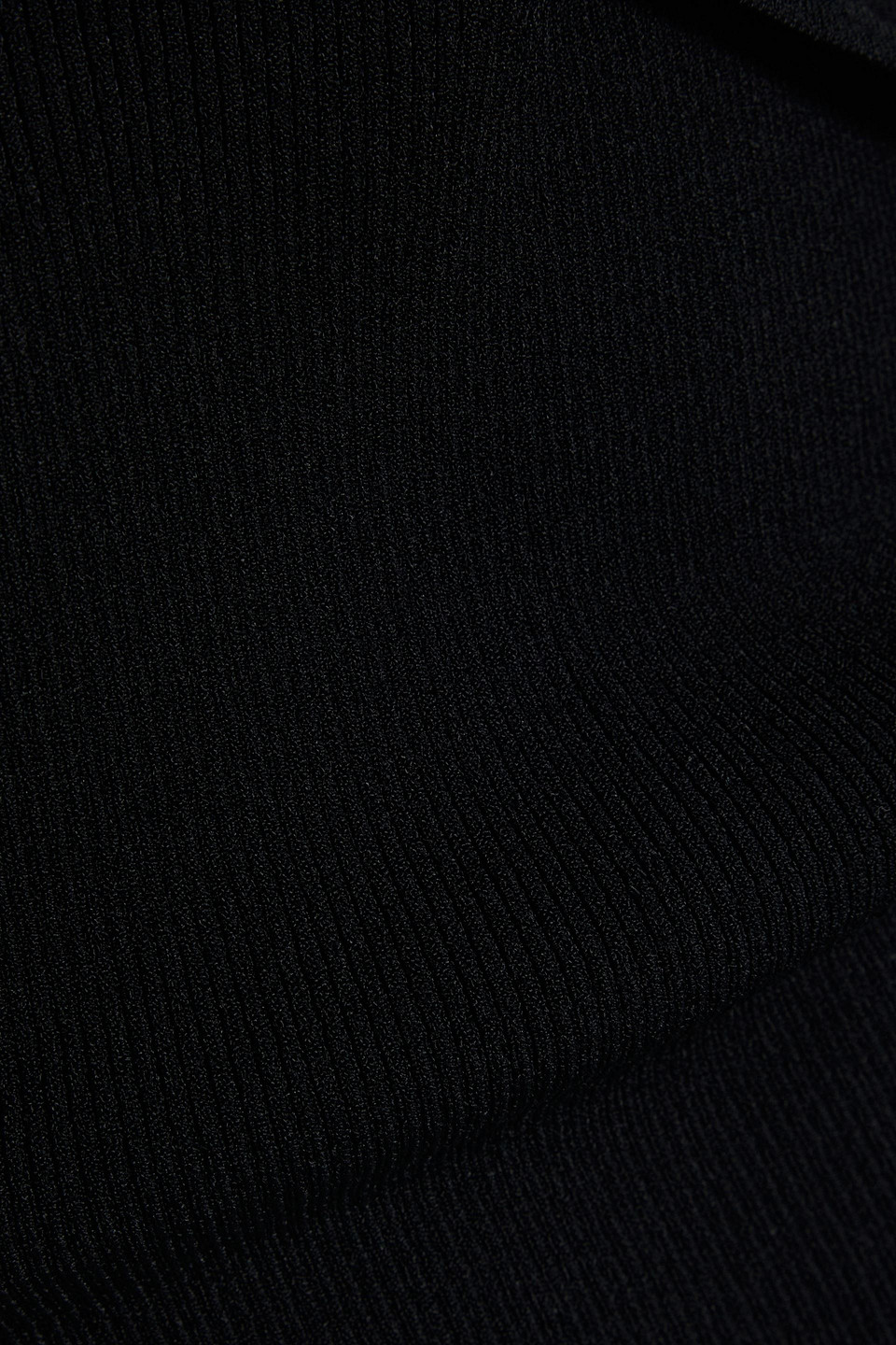 Tibi Giselle Cutout Ribbed-knit Bodysuit In Black