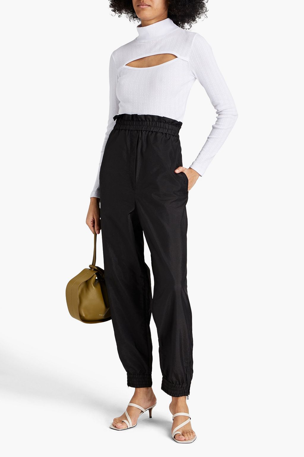 TIBI Shell tapered pants