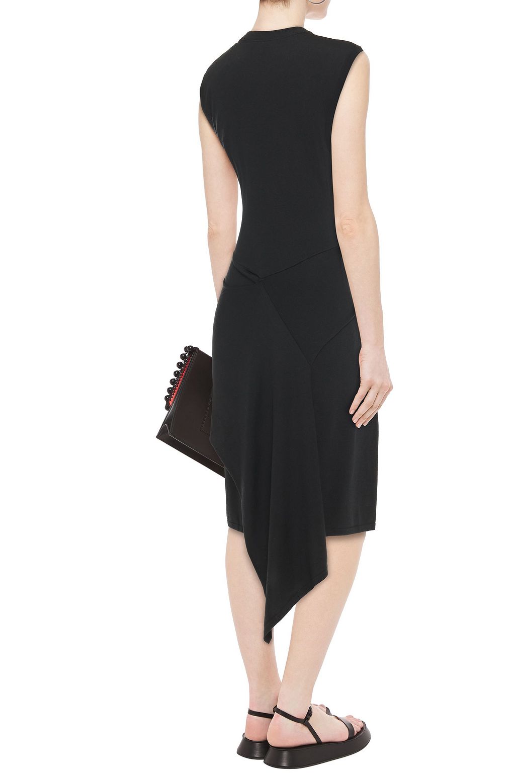 MCQ ALEXANDER MCQUEEN Draped wool-blend dress