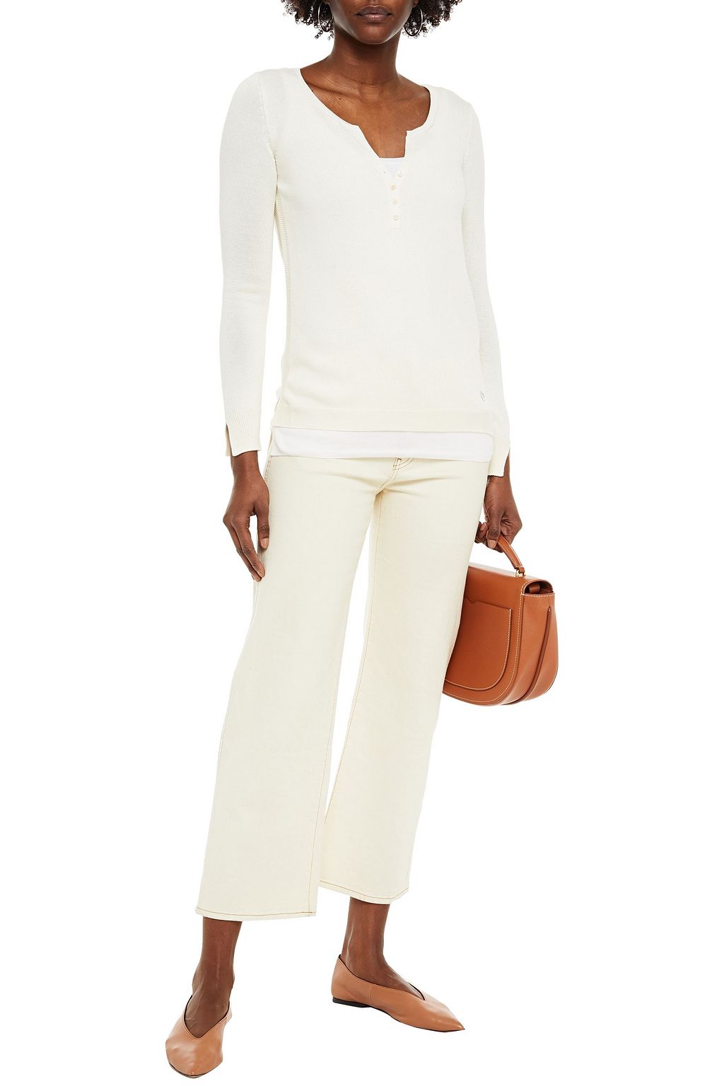 LORO PIANA Pullover aus einer Seiden-Baumwollmischung