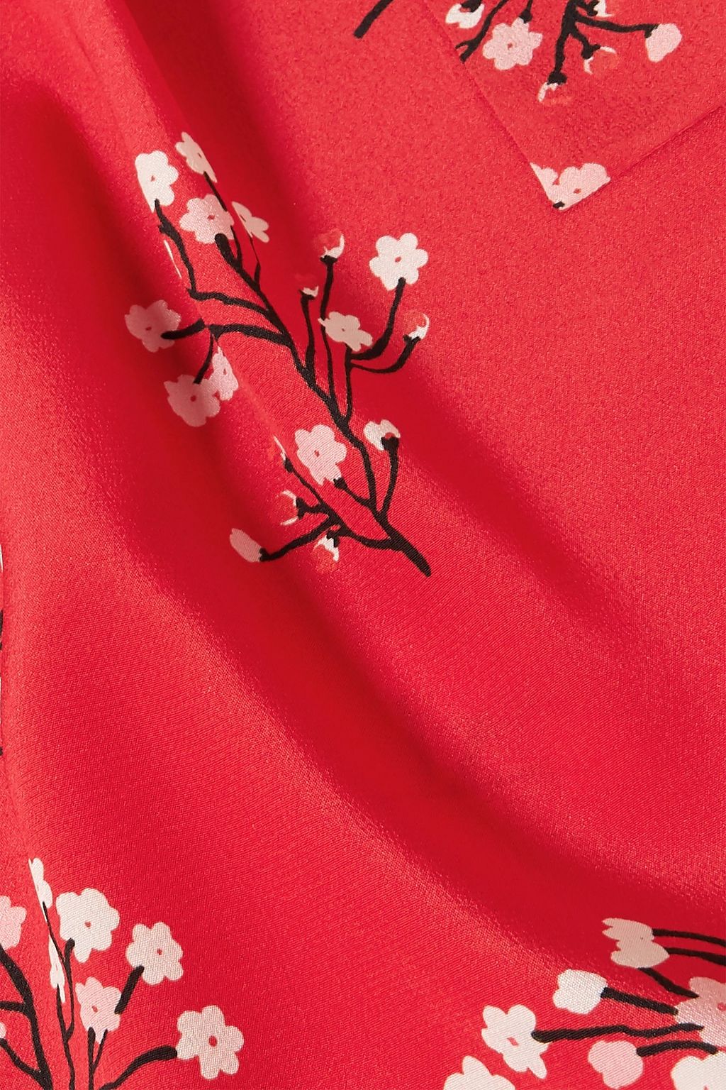 BERNADETTE Peignor belted printed silk crepe de chine wrap dress