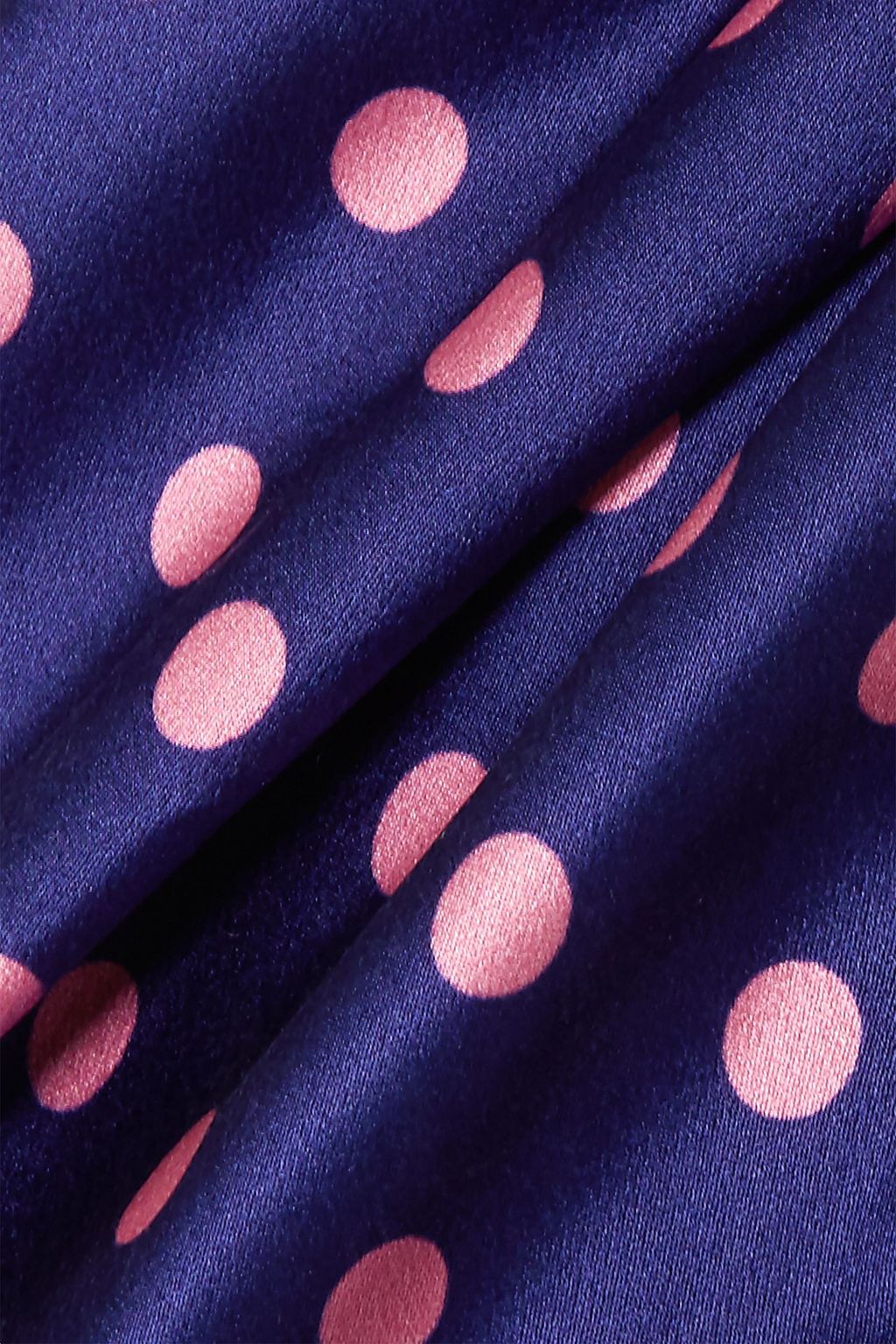 RACIL Essaouira polka-dot silk-satin halterneck top