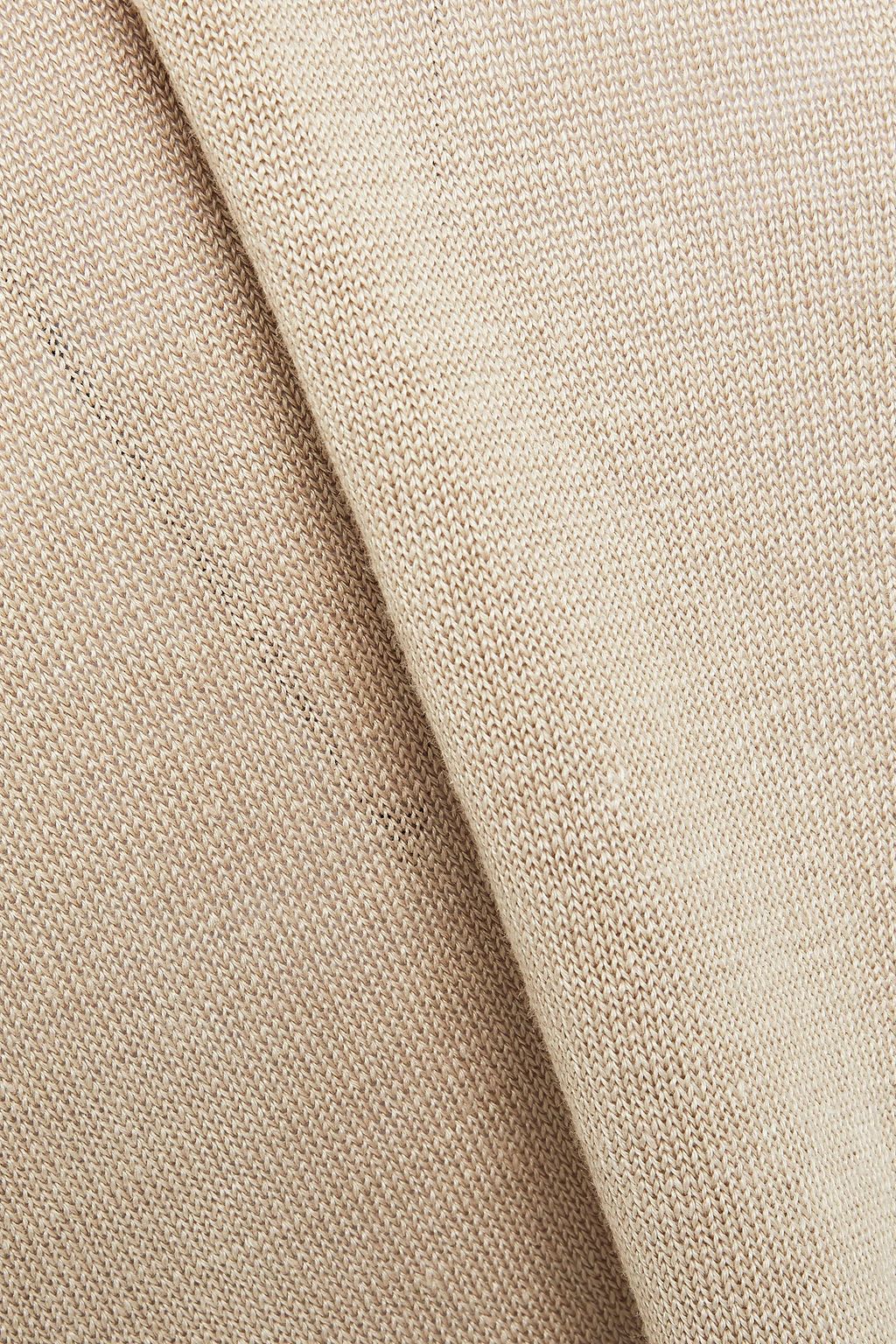 LORO PIANA Porte A Pitre burnout-effect flax sweater