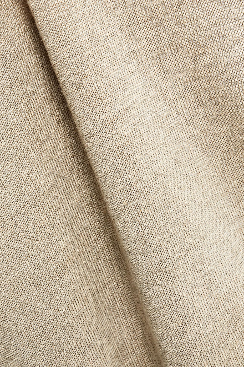 LORO PIANA Paneled linen sweater