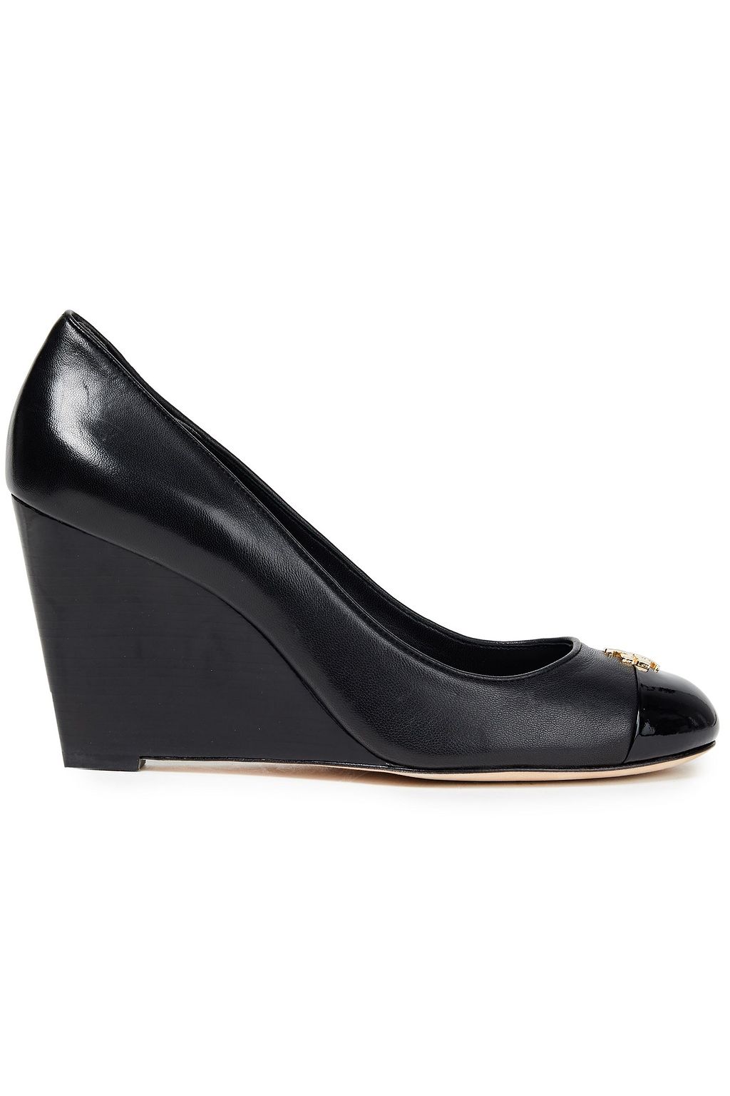 leather wedge pumps