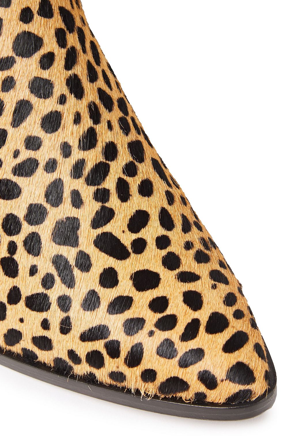 RODEBJER Kari leopard-print calf hair and neoprene ankle boots