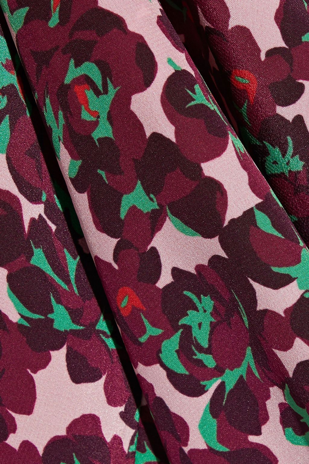 STELLA MCCARTNEY Floral-print silk crepe de chine skirt