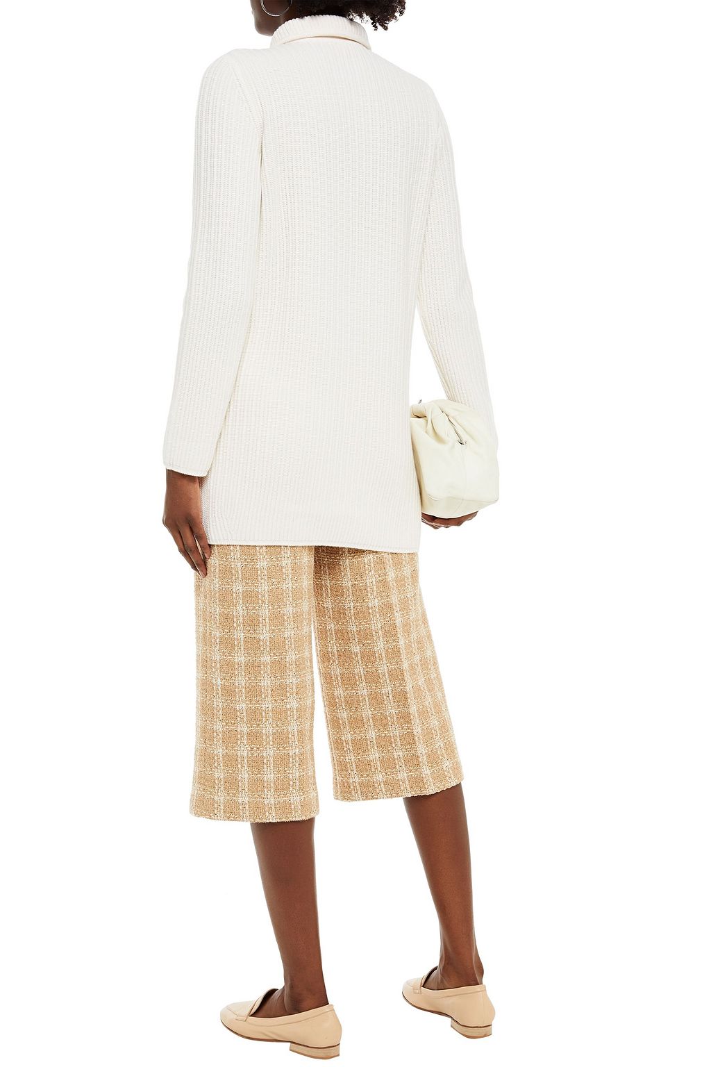 LORO PIANA Double-breasted ribbed cashmere cardigan