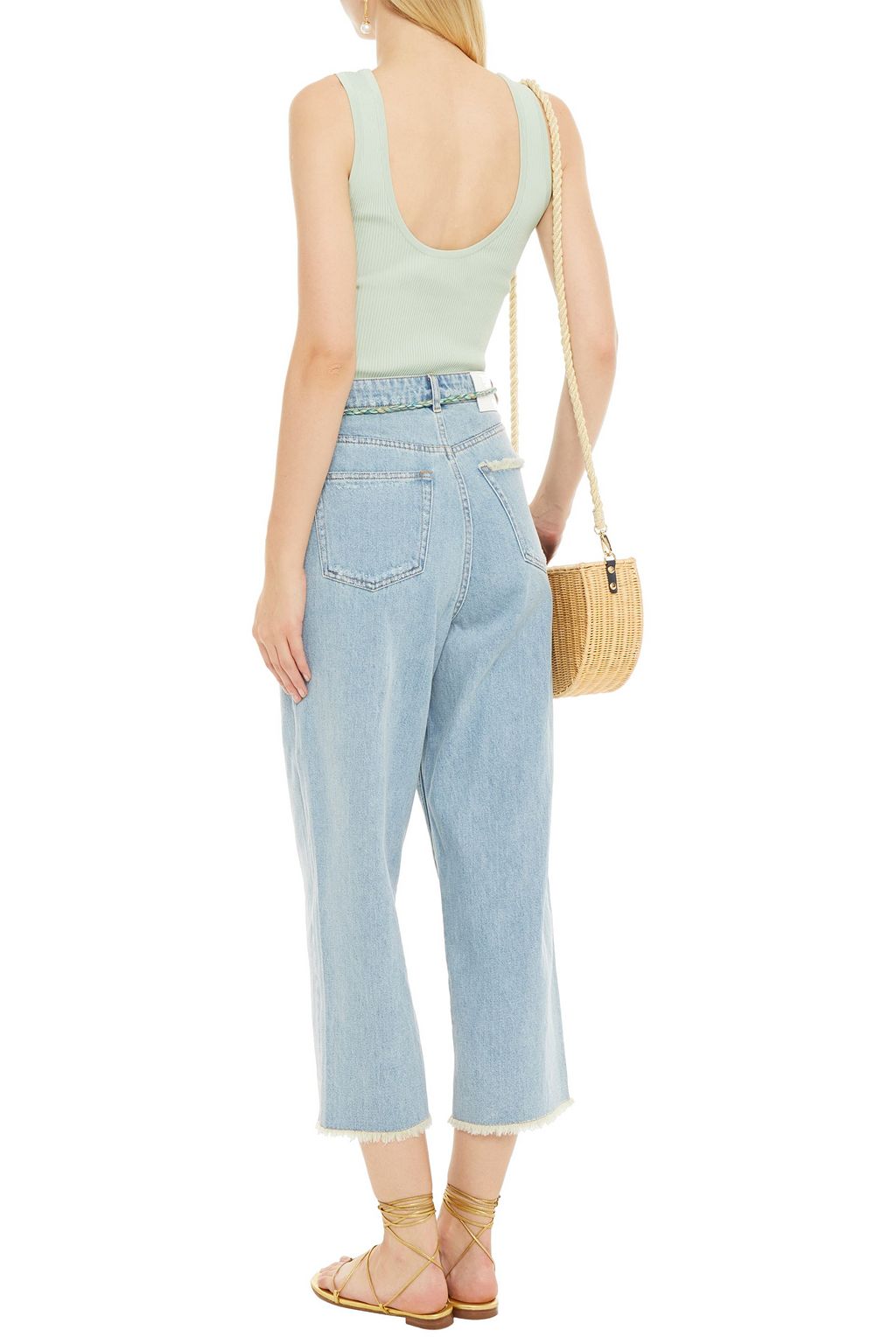 ZIMMERMANN Zinnia ribbed stretch-knit tank