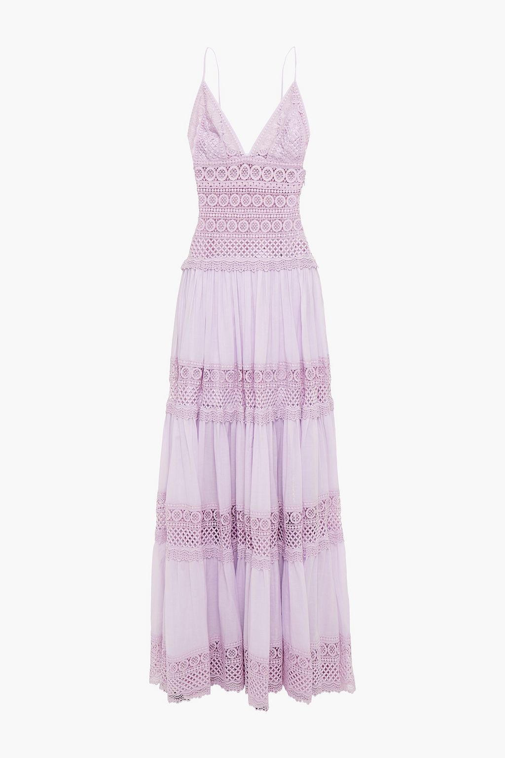 cotton lace maxi dress