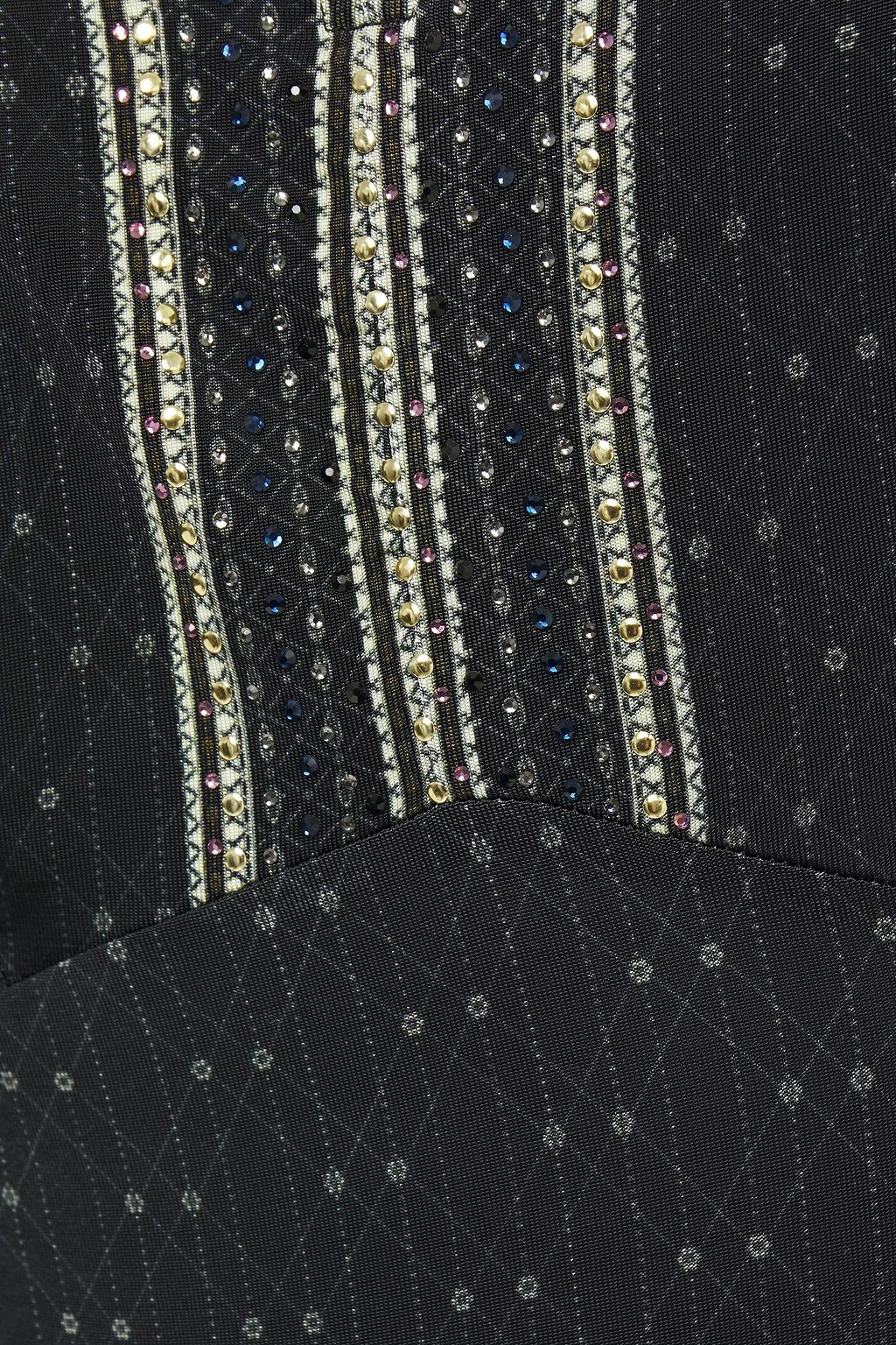 CAMILLA Crystal-embellished printed stretch-jersey maxi dress