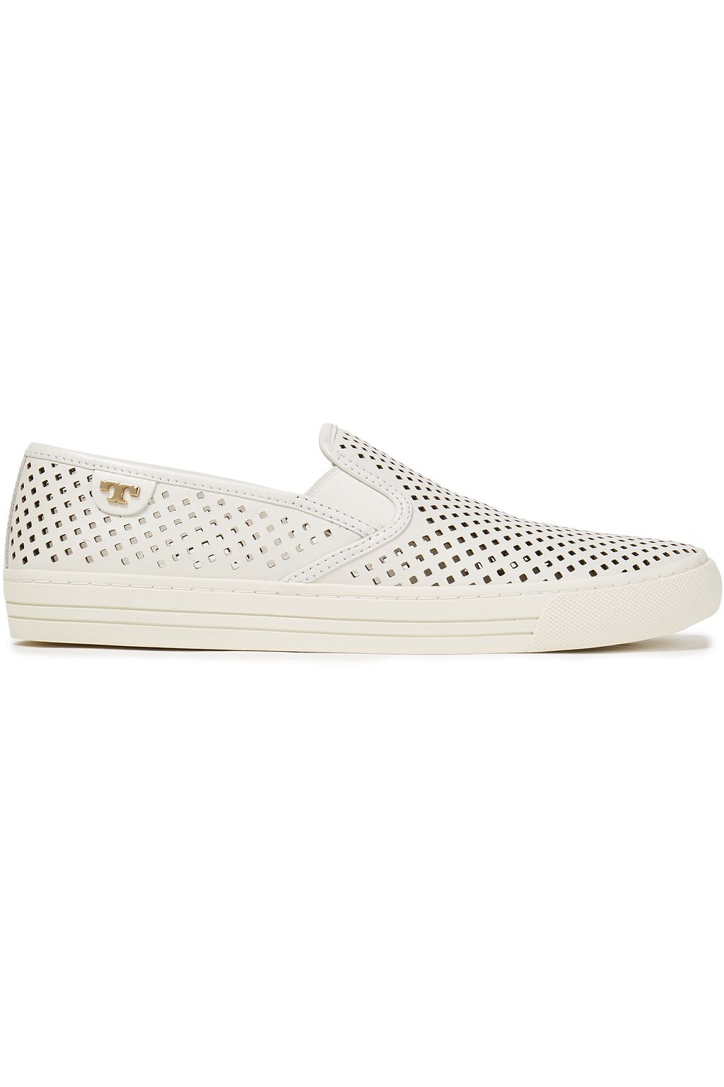 Ivory Jesse perforated leather sneakers 