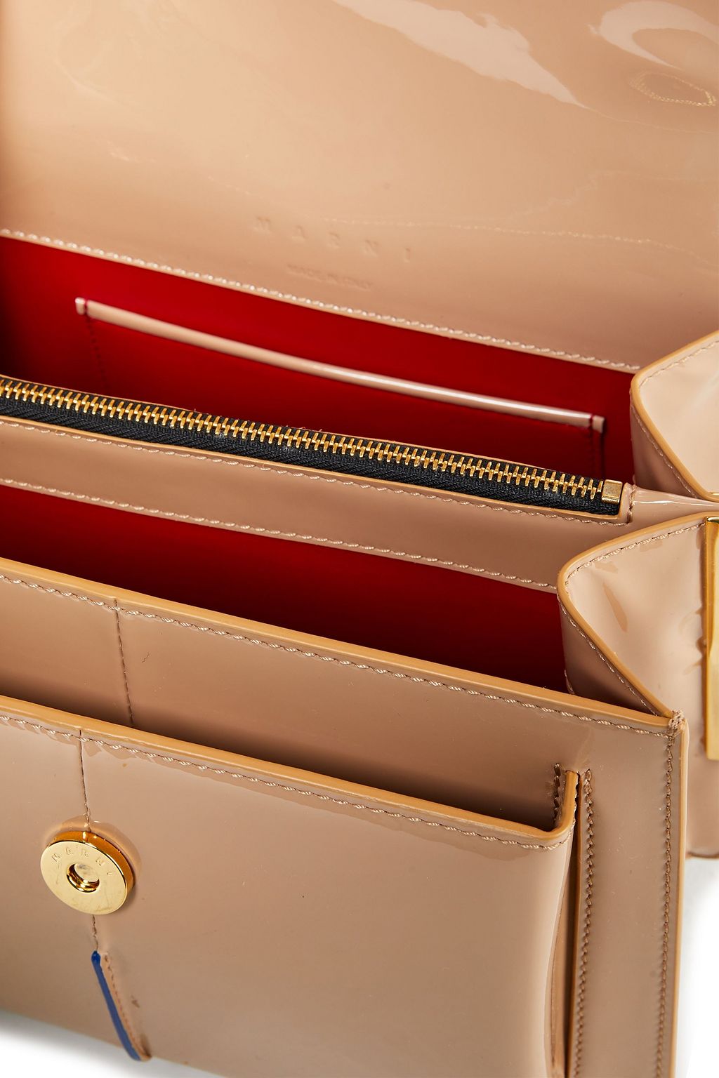 MARNI Patent-leather shoulder bag