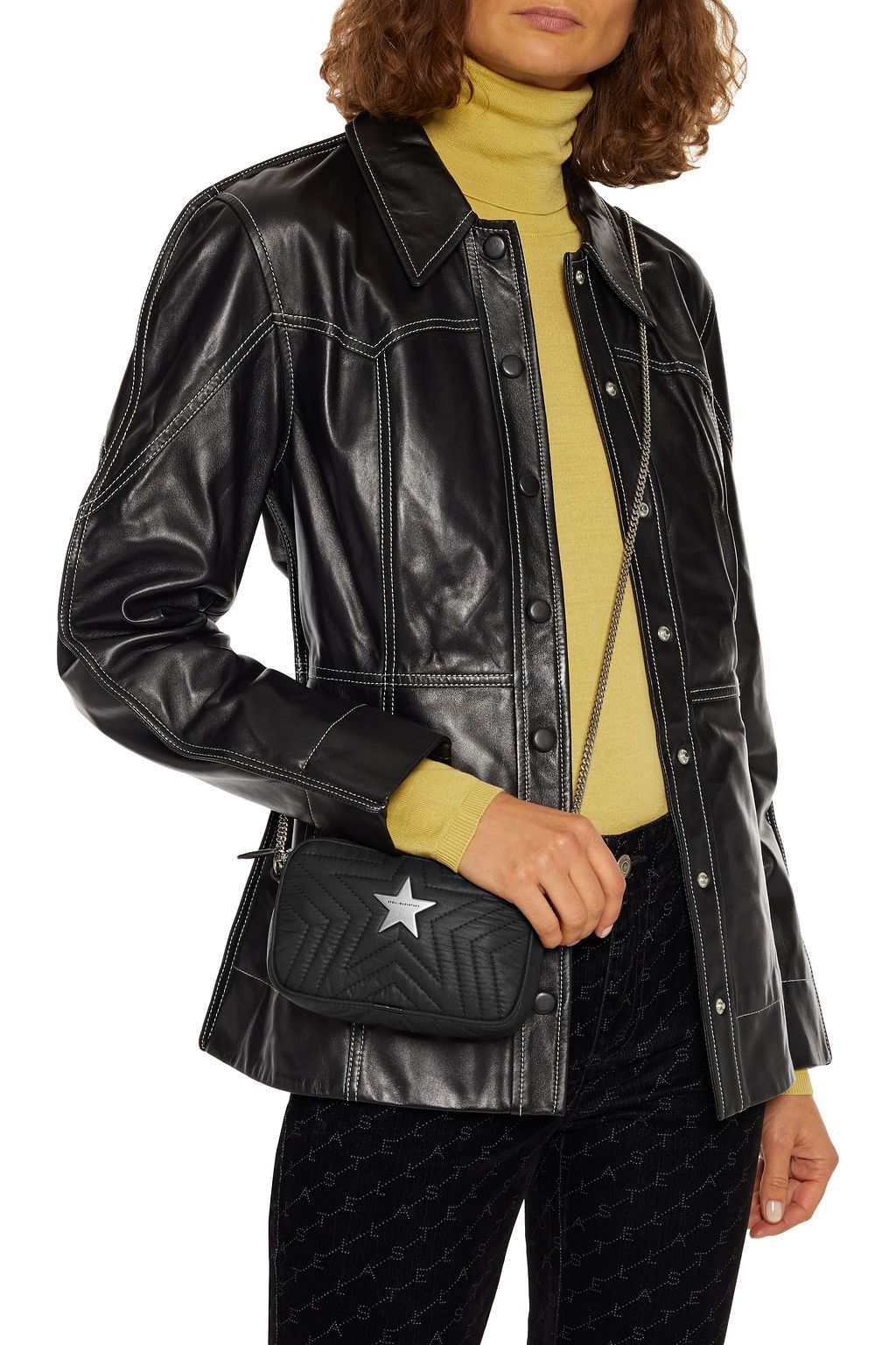 STELLA MCCARTNEY Stella Star mini quilted shell shoulder bag