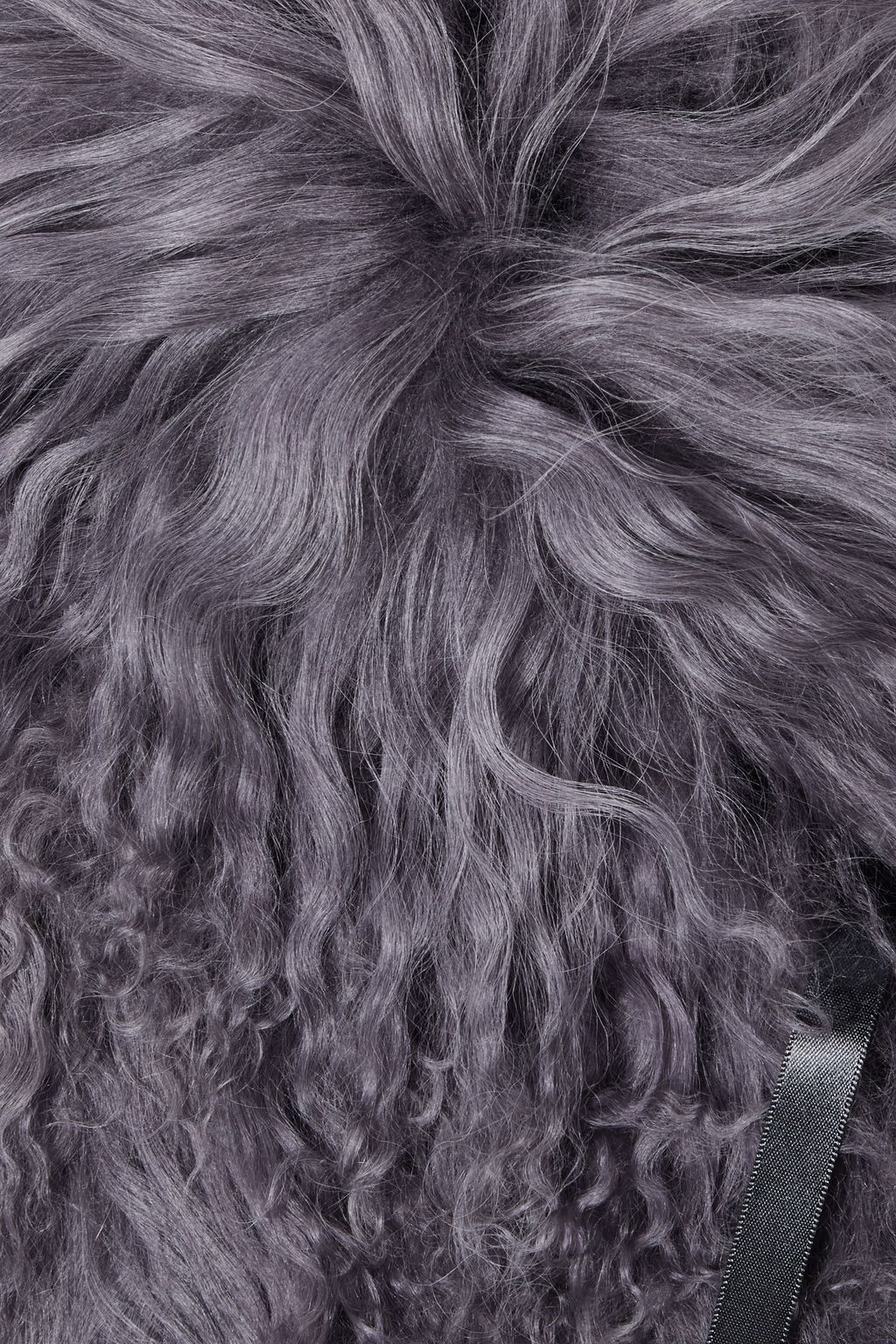 KARL DONOGHUE Satin-trimmed shearling collar
