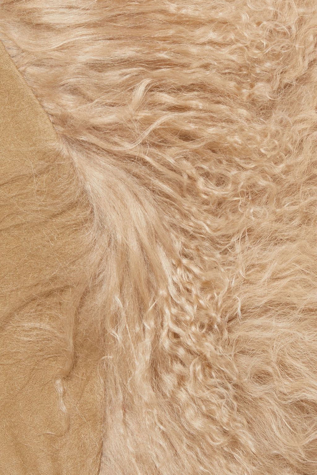 KARL DONOGHUE Satin-trimmed shearling collar