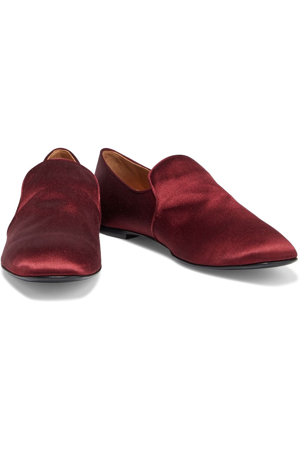 THE ROW Alys satin loafers