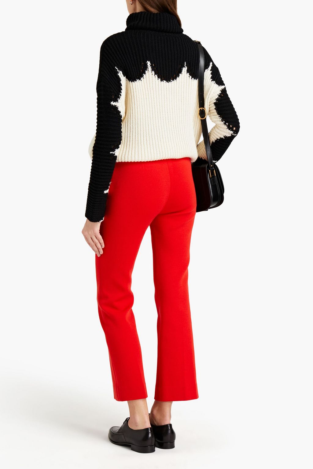 SAINT LAURENT Wool-blend straight-leg pants