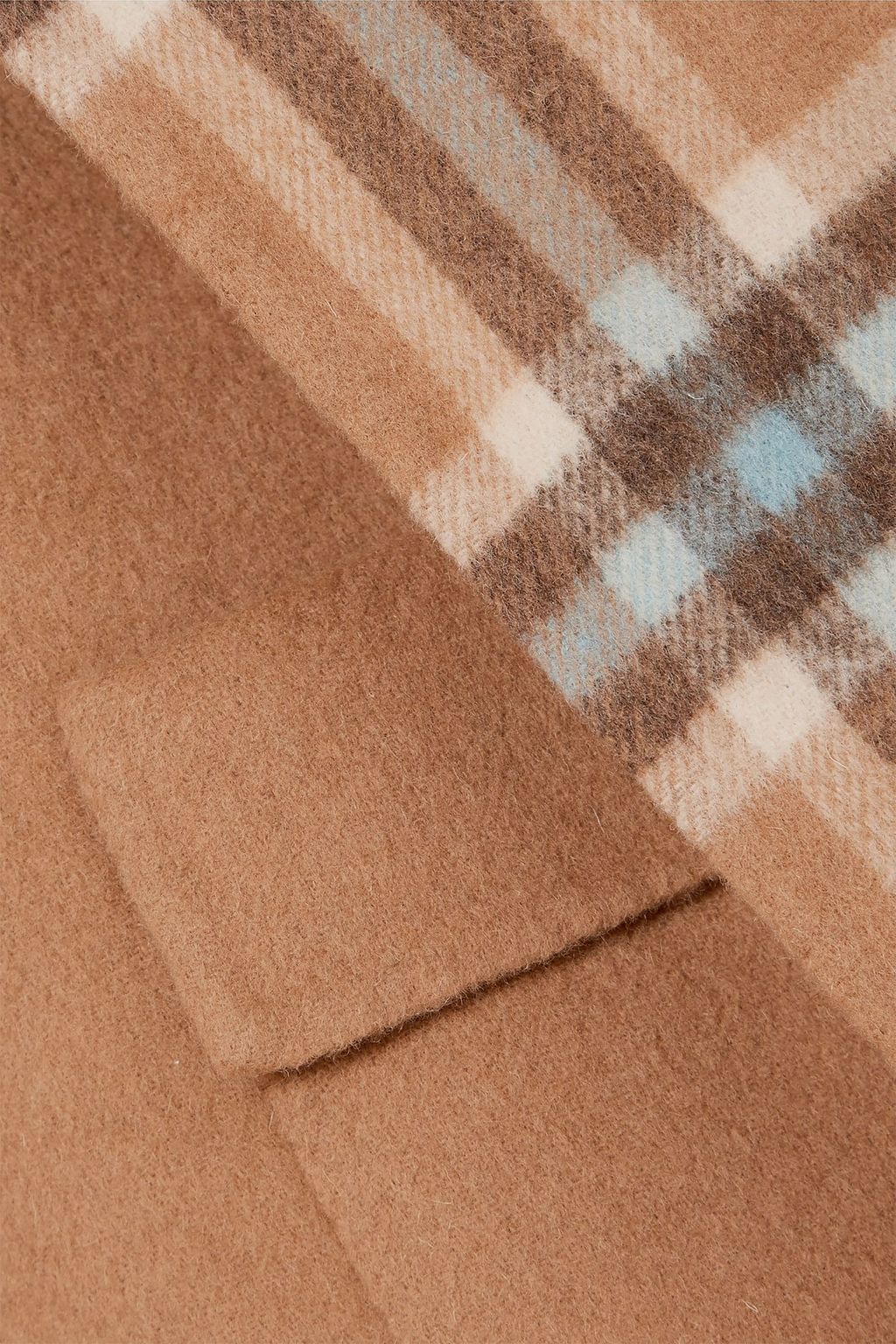 REJINA PYO Meryl convertible paneled checked wool-blend coat