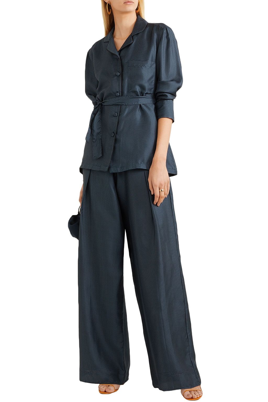 GIULIVA HERITAGE The Giulietta belted modal-blend terry shirt