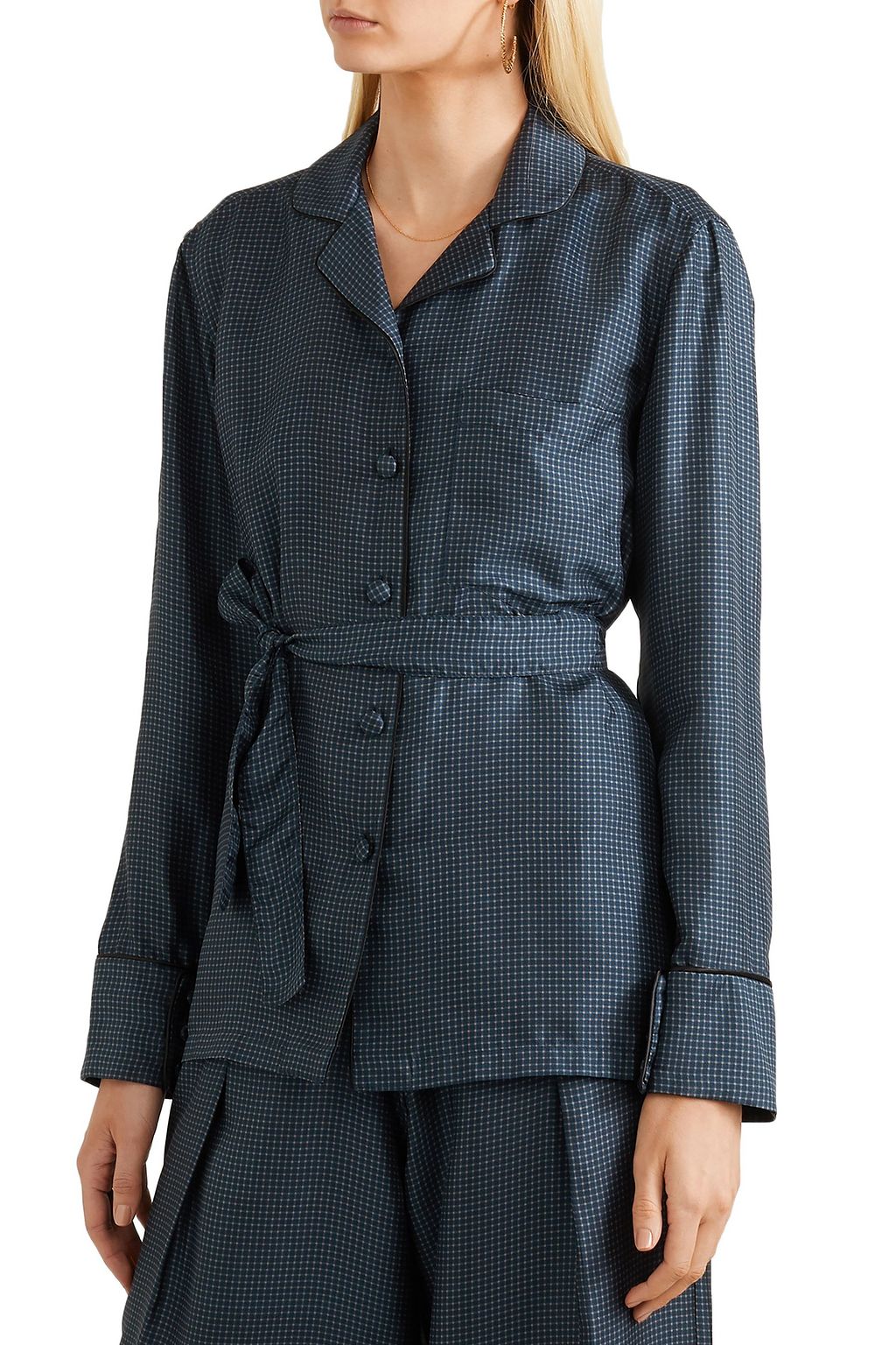 GIULIVA HERITAGE The Giulietta belted modal-blend terry shirt