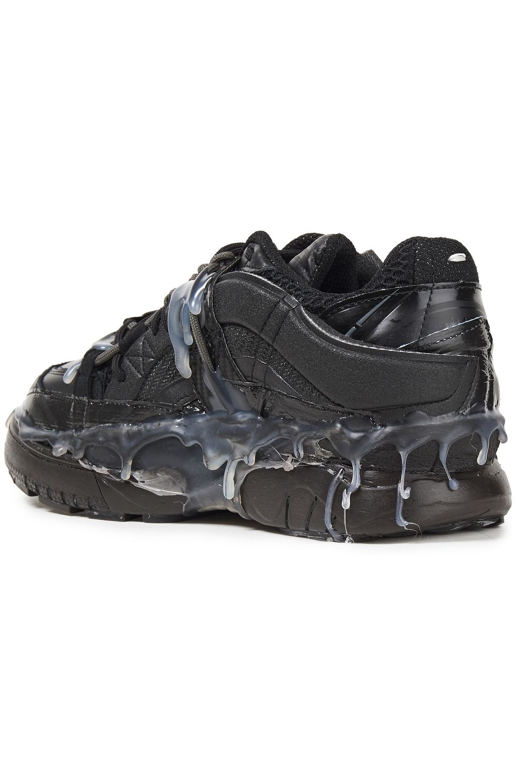 maison margiela fusion leather and mesh trainers