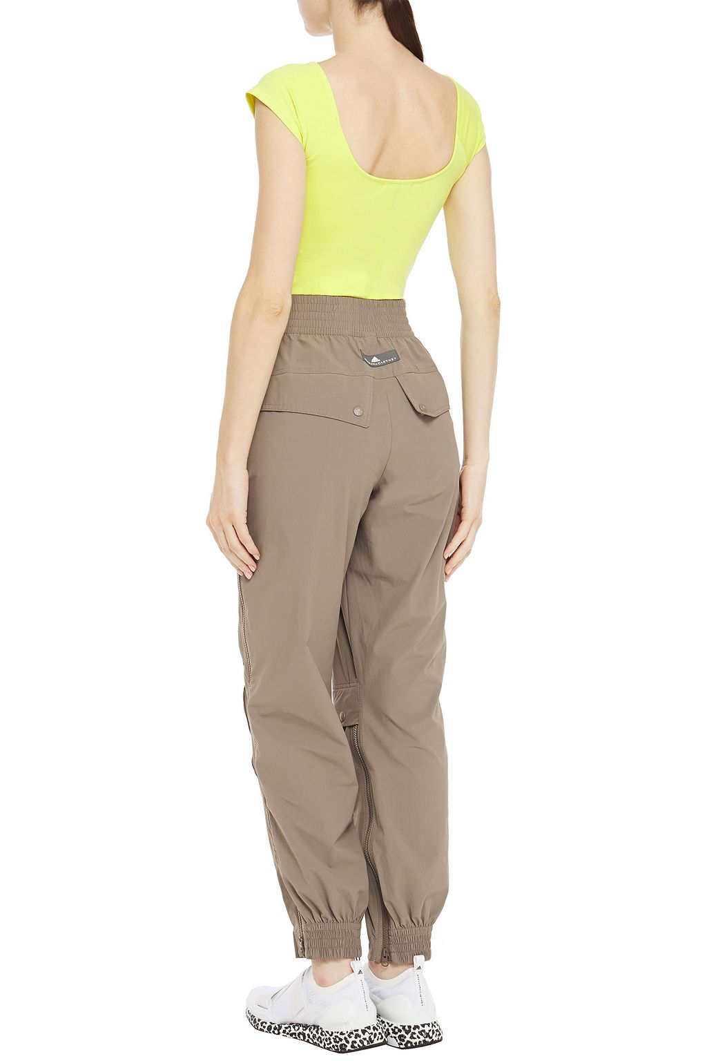 ADIDAS BY STELLA MCCARTNEY Mesh-trimmed shell track pants