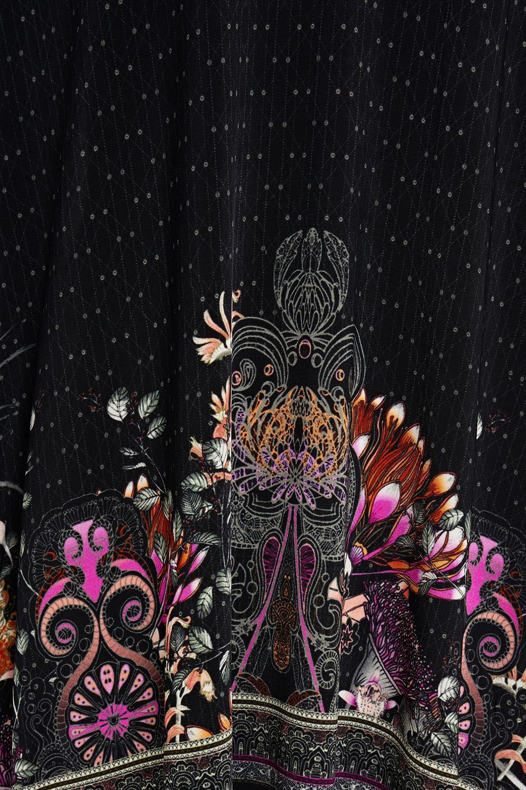 CAMILLA Crystal-embellished printed stretch-jersey mini dress