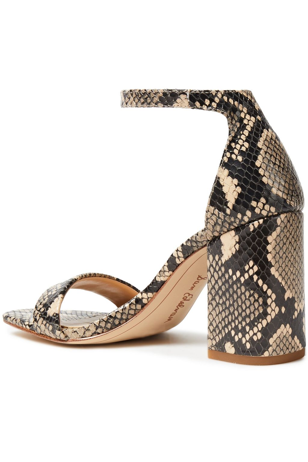 SAM EDELMAN Daniella snake-effect leather sandals