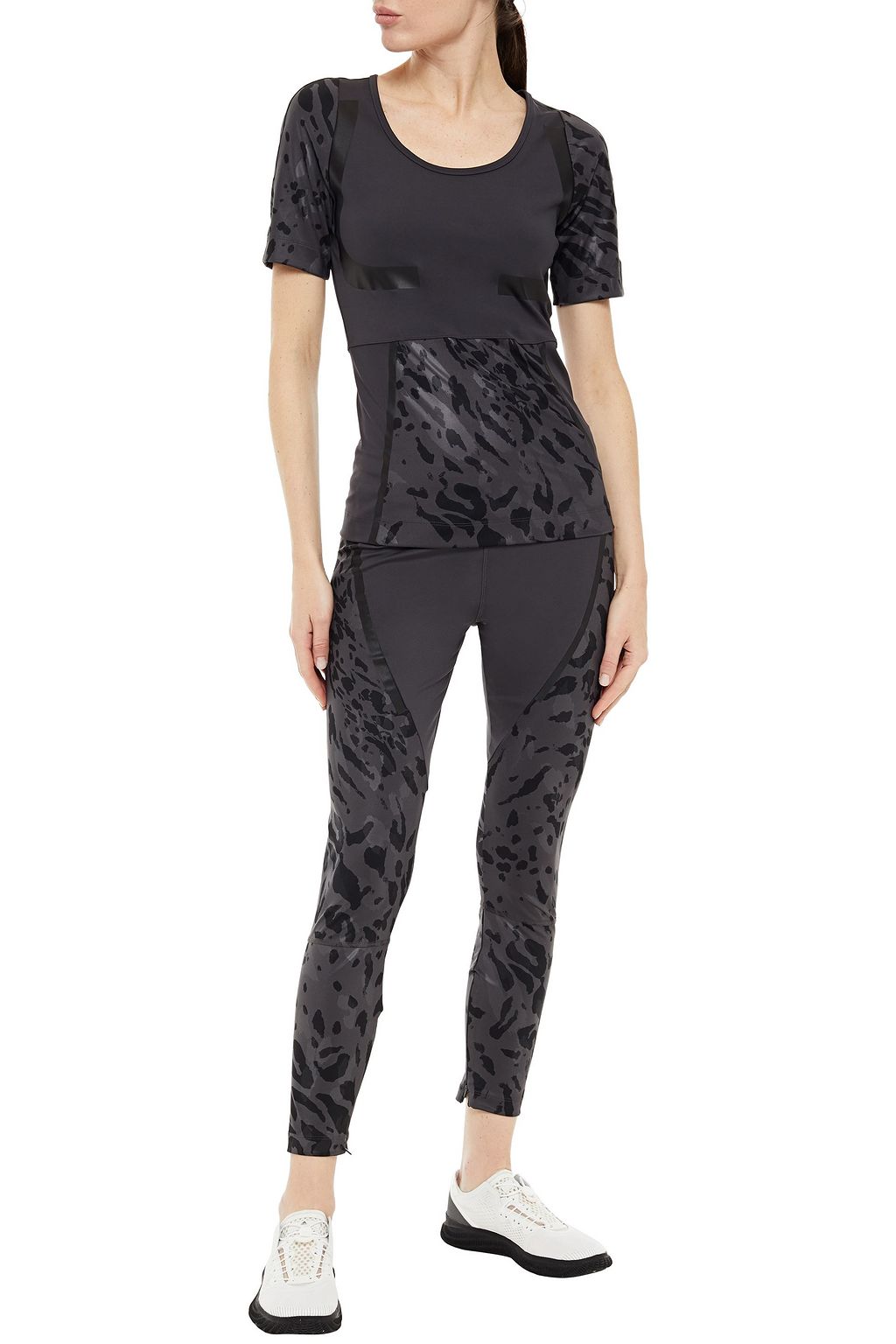 ADIDAS BY STELLA MCCARTNEY Printed stretch top