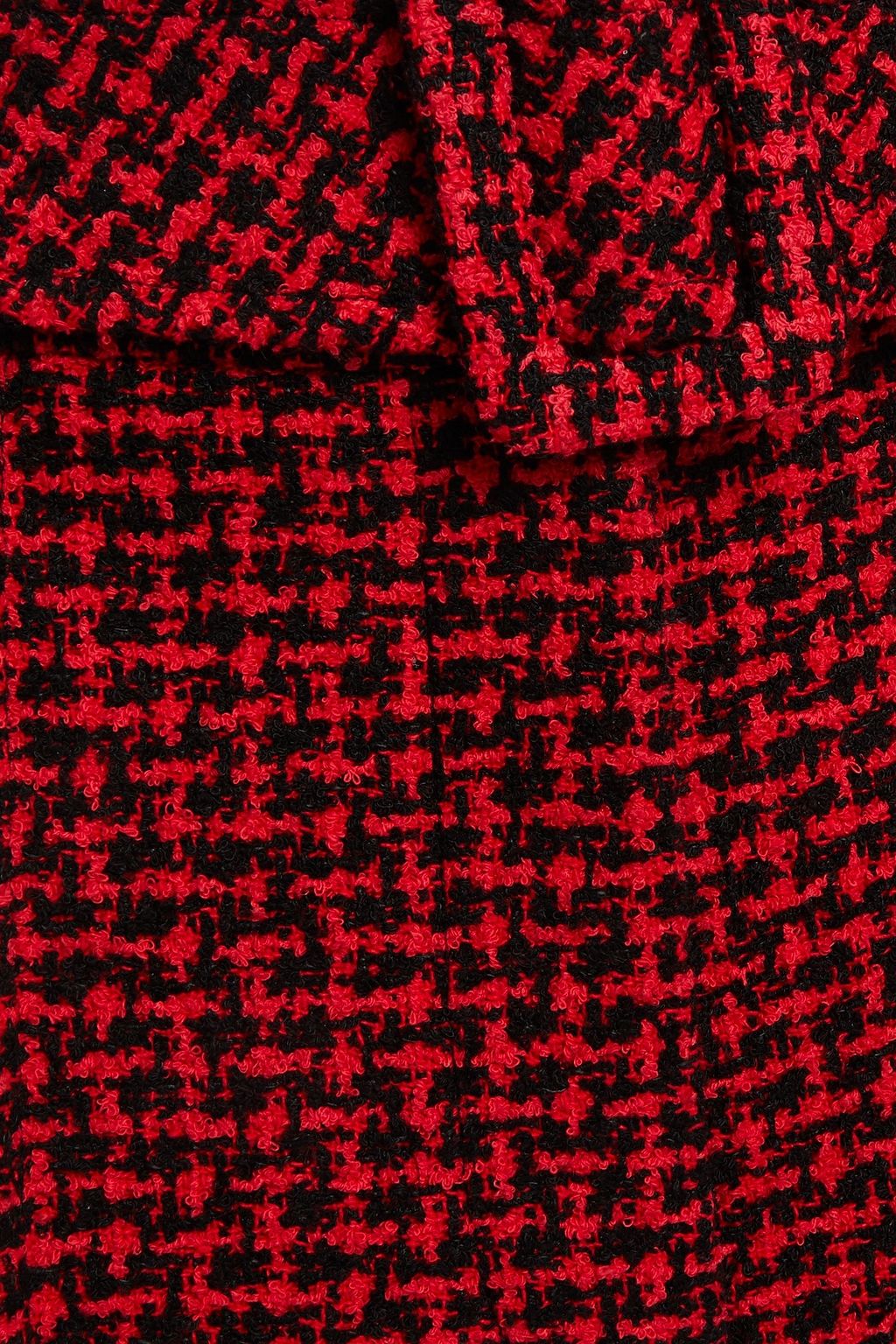 ALEXANDER WANG Cropped belted tweed straight-leg pants