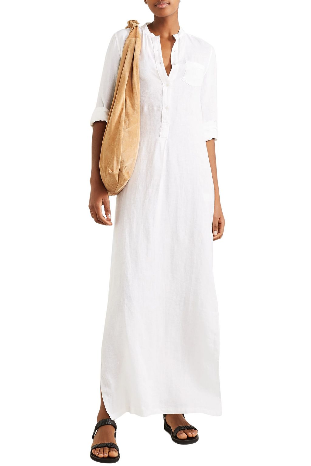 NILI LOTAN Galabeya linen maxi dress
